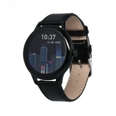 Maxcom Smartwatch Maxcom FW48 Vanad Satin IP67 200mAh με 1.32” AMOLED Ecoleather Band Μαύρο 40285 5908235976945