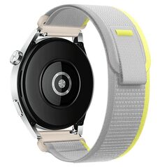 Hoco Watchband Hoco WH04 Belle Series από Nylon για Samsung Huawei Xiaomi Vivo OPPO κα 20mm Universal Λευκό-Κίτρινο 40507 6942007614894