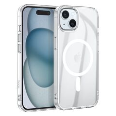 Hoco Θήκη Hoco Magnetic Premium Series Airbag Anti-Drop 360° Protective για Apple iPhone 15 Plus Διάφανη 40549 6942007605472