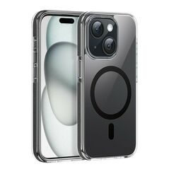 Hoco Θήκη Hoco Magnetic Premium Series Anti-Drop Magnetic Mag-charge για Apple iPhone 15 Plus Smoke 40552 6942007607834