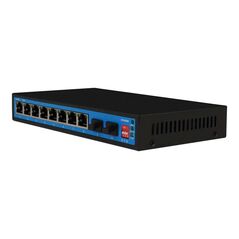 Ewind Ethernet Switch Ewind EW-S1910FG-DP 8xRJ45 10/100/1000Mbps + 2x1000Mbps  Gigabit Fiber PoE Switch με 2xGiga SFP IP30 40563 40563