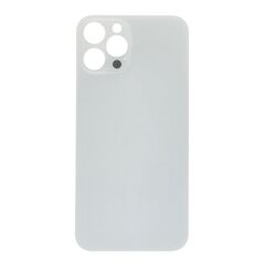 APPLE iPhone 12 Pro Max - Battery cover + Adhesive Large Hole Silver OEM SP61125S-O 74115 έως 12 άτοκες Δόσεις