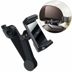 Baseus car headrest phone holder with built-in 15 W Qi wireless charger black (WXHZ-01)