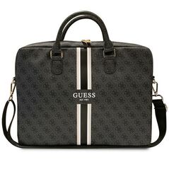 Guess 4G Printed Stripes bag for a 16&quot; laptop - black