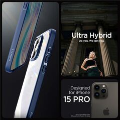 Spigen Ultra Hybrid, navy blue - iPhone 15 Pro