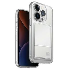 Uniq Air Fender ID case iPhone 15 Pro Max 6.7&quot; nude transparent Cardslot