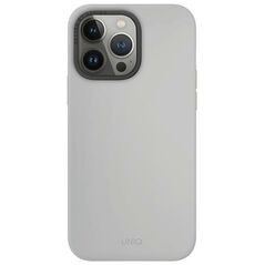 Uniq Lino Hue iPhone 15 Pro Max 6.7&quot; case Magclick Charging light gray/chalk gray