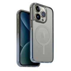 Uniq Combat Duo Magclick Charging case for iPhone 15 Pro Max - blue-gray
