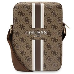 Guess 4G Stripes bag for 8&quot; tablet - brown