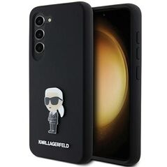 Karl Lagerfeld Silicone Ikonik Metal Pin case for Samsung Galaxy S23 - black