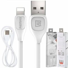 Cable USB iPhone Lightning 1m Fast Charging Remax LESU white 6954851258605