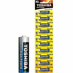 Battery AA TOSHIBA High Power 10st 1.5V Alkaline LR6/10/100 BL 4904530592676