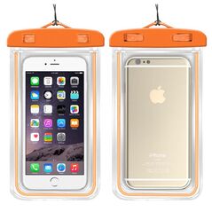Waterproof Case 7" for a Cell Phone / Smartphone WC04 orange 5904161124108