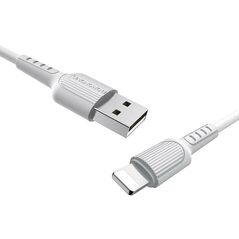 Cable 2A 1m USB-Lightning Borofone BX16 white 0000122749