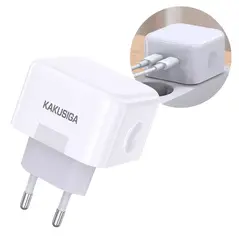 Wall Charger 20W 3A 2xPD3.0 USB-C KAKUSIGA Dual Port Smart Charger KSC-816 white 6921042125688