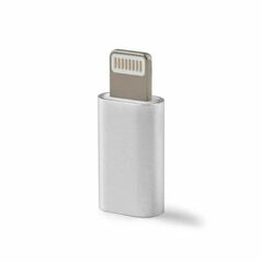 Adapter Reverse Lightning to Micro USB silver 5902537024144