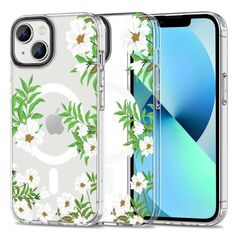 Case IPHONE 14 Tech-Protect MagMood MagSafe Spring Daisy transparent 9319456605150