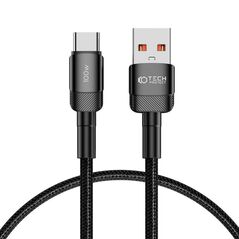 Cable USB - USB Type C 100W / 5A 0.5m Tech-Protect UltraBoost EVO black 5906203690701
