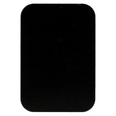 Metal plate for magnet holders - rectangular 45x65mm black 5900217957492
