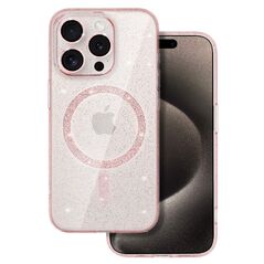 Glitter Magsafe Case for Iphone 12 pink clear 5900217122623