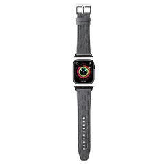 Karl Lagerfeld pasek do Apple Watch 42/44/45/49 mm KLAWLSAKLHPG STRAP SAFFIANO MONO SILVER 3666339127442