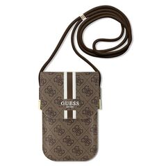 Guess bag for phone GUOWBP4RPSW brown Wallet 4G Stripes 3666339132217