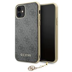 Guess case for iPhone 13 6,1&quot; GUHCP13MGF4GGR grey hard case 4G Charms Collection 3666339033484