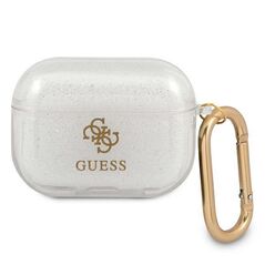 Guess case for AirPods Pro GUAPUCG4GT transparent Glitter Collection 3666339009915