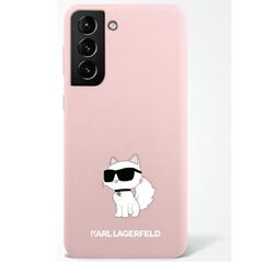 Karl Lagerfeld case for Samsung Galaxy S23 Ultra KLHCS23LSNCHBCP pink hardcase Silicone Choupette 3666339117696