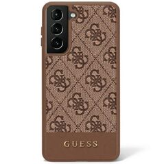 Guess case for Samsung Galaxy S23 Plus GUHCS23MG4GLBR brown hardcase 4G Stripe Collection 3666339117566