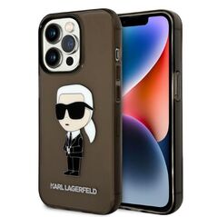 Karl Lagerfeld case for iPhone 14 Pro Max 6,7&quot; KLHCP14XHNIKTCK black hardcase Ikonik Karl Lagerfeld 3666339087074