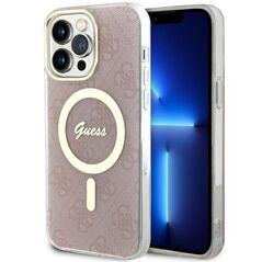 Guess case for iPhone 13 Pro Max 6,7&quot; GUHMP13XH4STP pink hardcase Magsafe IML 4G 3666339127367