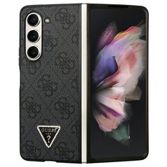 Guess case for Samsung Z Fold5 GUHCZFD5P4TDPK black PU Leather 4G Triangle Strass 3666339173906