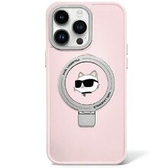 Karl Lagerfeld case for iPhone 15 Pro Max 6,7&quot; KLHMP15XHMRSCHP pink HC Magsafe Ringstand CH 3666339168780