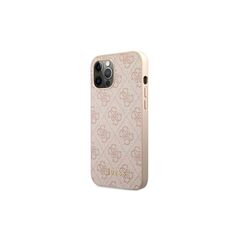 Guess case for iPhone 12 / 12 Pro 6,1&quot; GUHCP12MG4GFPI hardcase PU 4G Classic pink 3666339005085