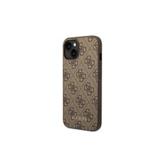 Guess case for iPhone 14 6,1&quot; GUHCP14SG4GFBR brown Basic PC/TPU 4G PU case Gold Logo 3666339094072