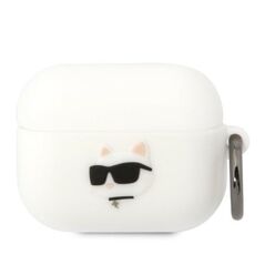 Karl Lagerfeld case for Airpods Pro KLAPRUNCHH white 3D Silicone NFT Karl 3666339087937