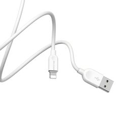Cable 2.4A 1m USB - Lightning Borofone BX14 white 6957531089971