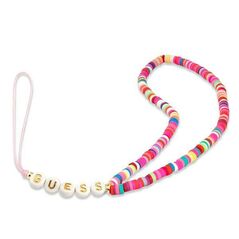 Guess pendant GUSTGMPP Phone Strap multicolor pink/multicolor pink Heishi Beads