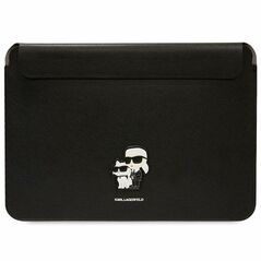 Karl Lagerfeld Saffiano Karl&amp;Choupette case for a 14&quot; laptop - black