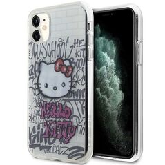 Hello Kitty IML Kitty On Bricks Graffiti case for iPhone 11 / Xr - white