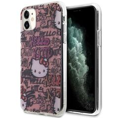 Hello Kitty IML Tags Graffiti case for iPhone 11 / Xr - pink