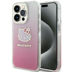 Hello Kitty IML Gradient Electrop Kitty Head case for iPhone 14 Pro Max - pink