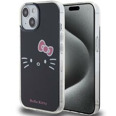 Hello Kitty IML Kitty Face case for iPhone 15 - black