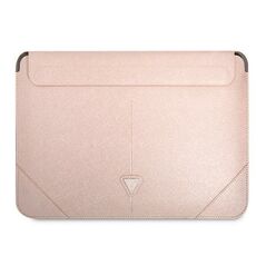 Guess Saffiano Triangle Logo case for a 16&quot; laptop - pink