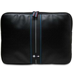 Bag LAPTOP 14" BMW Sleeve Carbon Blue Stripes (BMCS14COMSCAKL) black 3666339239596