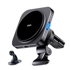 Magnetic Car Mount with 15W MagSafe Wireless Charging for Dashboard / Vent ESR Halolock QI2 black 4894240190364