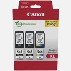 Canon Μελάνι Inkjet PG-545XLx2/CL-546XL MultiPack (8286B013) (CANCL-546XLMP) έως 12 άτοκες Δόσεις