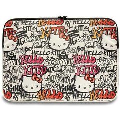Bag LAPTOP 14" Hello Kitty Sleeve Zip PU Tags Graffiti (HKCSZPDGPTE) beige 3666339190415