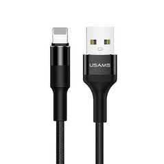 Cable 2A 1.2m USB - Lightning Usams U5 SJ220IP01 (US-SJ220) black 6958444956619